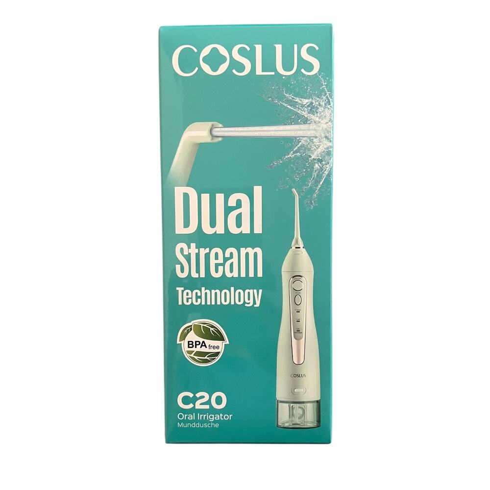 COSLUS Portable Cordless Oral Irrigator 300ML Rechargeable
